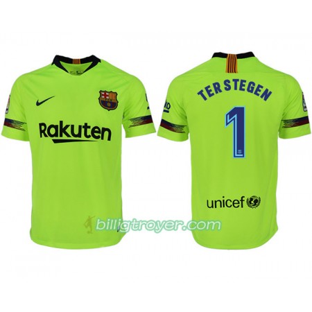 Billige Fotballdrakter FC Barcelona TER STEGEN 1 Bortedraktsett 2018/19 Kortermet